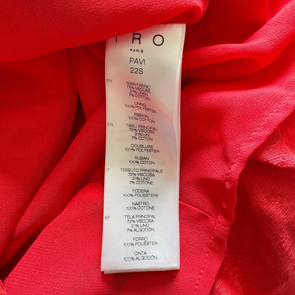 IRO Paris | NWT "Pavi" Mini Dress with Open Back and Pom Pom Details Size 36 - Picture 9 of 11